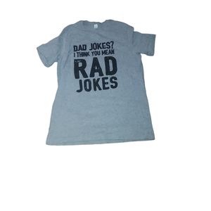 Fathers Day Shirt L Gray Tshirt Men Humorous Funny Dad gag gift occasion…